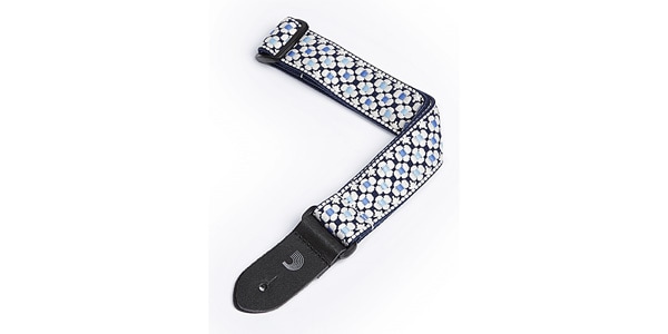 DADDARIO/15UKE01 NYLON UKULELE STRAP Blue Flowers