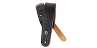 DADDARIO / 20GL00 Slim Garment Leather Strap Black