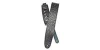 DADDARIO / 25LE00 Deluxe Leather Strap Embossed Black