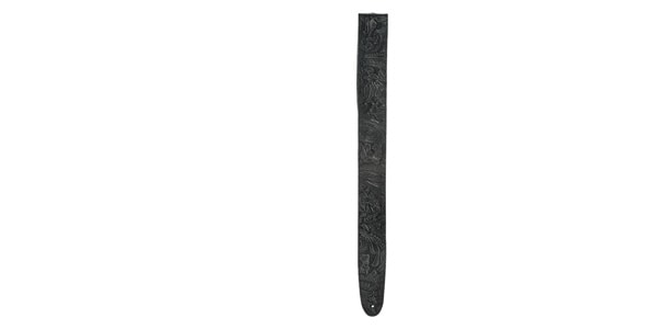 DADDARIO ( ダダリオ )  / 25LE00 Deluxe Leather Strap Embossed Black画像3