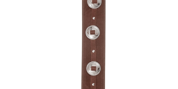 DADDARIO ( ダダリオ )  / 25SSC01 Deluxe Leather Strap Conchos Brown画像2