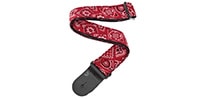 DADDARIO / 50G02 NYLON WOVEN GUITAR STRAP Red Bandana