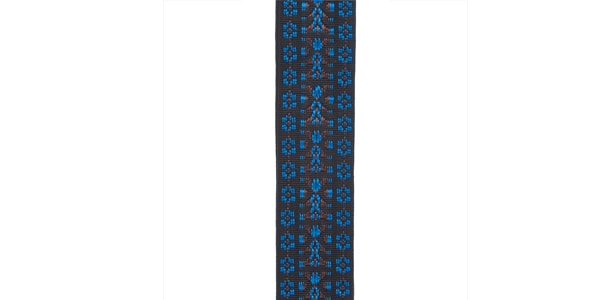 DADDARIO / 50G05 NYLON WOVEN GUITAR STRAP Blue and Black Hootenanny画像2
