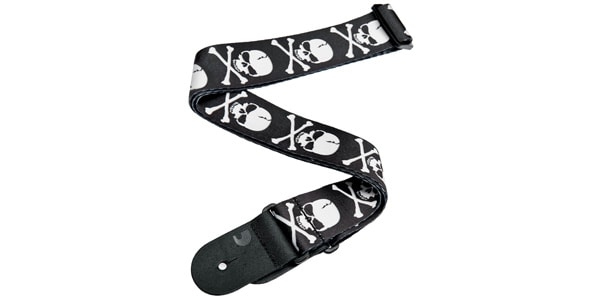 DADDARIO ( ダダリオ ) / 50H01 POLYESTER WOVEN GUITAR STRAP Skull and Cross Bone