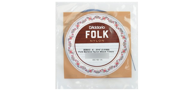 DADDARIO ( ダダリオ )  / BEB032 Single Classical/Folk Guitar Black Nylon 032 Ball End