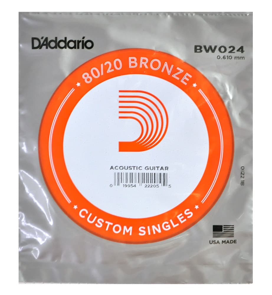 DADDARIO/BW024 Single 80/20 Bronze Wound 024