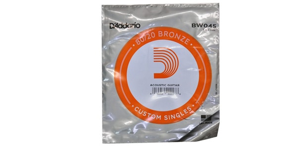 DADDARIO ( ダダリオ )  / BW045 Single 80/20 Bronze Wound 045