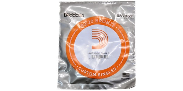DADDARIO / BW052 Single 80/20 Bronze Wound 052