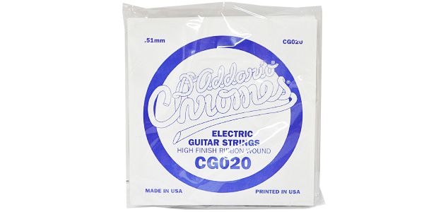 DADDARIO/CG020 Single XL Chromes Flat Wound 020