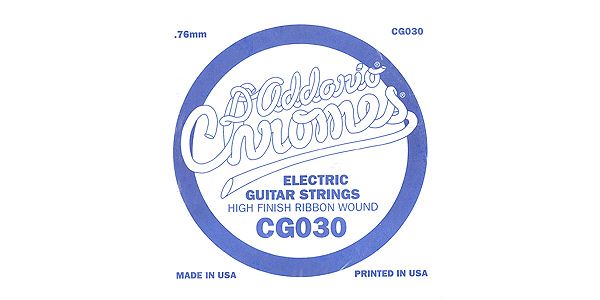 DADDARIO/CG030 Single XL Chromes Flat Wound 030