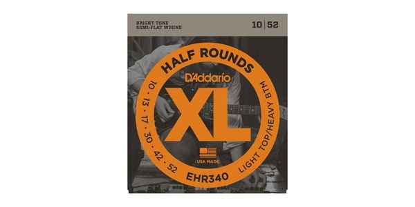 DADDARIO/EHR340 XL Half Rounds Light Top/Heavy Bottom