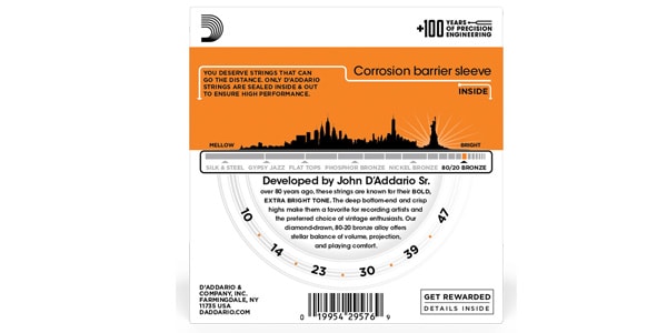 DADDARIO / EJ10-3D 3Pack 80/20 Bronze Wound Extra Light画像3