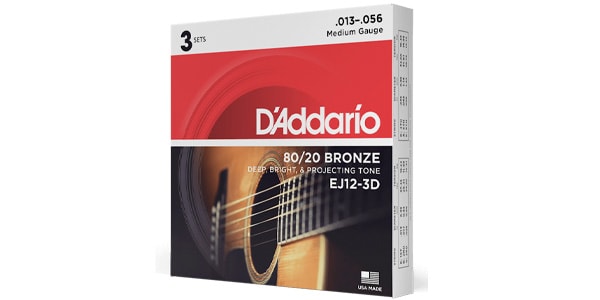 DADDARIO / EJ12-3D 3Pack 80/20 Bronze Wound Medium画像2