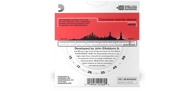 DADDARIO / EJ12-3D 3Pack 80/20 Bronze Wound Medium画像3