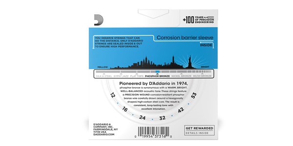 DADDARIO / EJ16-2D 2-Pack Phosphor Bronze Wound Light画像3