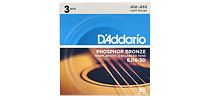 DADDARIO EJ16-3D 3-Pack Phosphor Bronze Wound Light