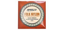 DADDARIO EJ32 Folk Nylon - Silver Wound/Black Nylon Trebles