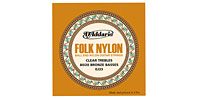 DADDARIO EJ33 Folk Nylon - 80/20 Bronze/Clear Nylon Trebles