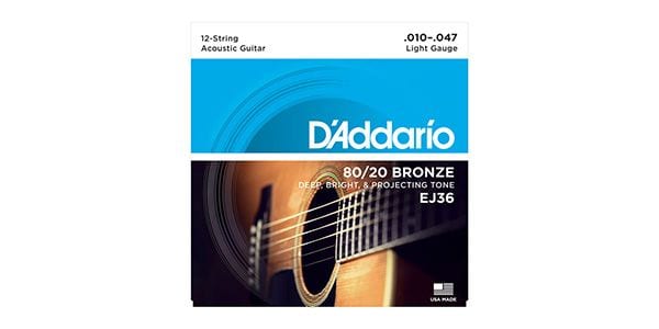 DADDARIO/EJ36 80/20 Bronze Wound 12-String / Light,10-47