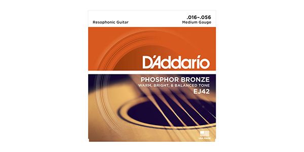 DADDARIO/EJ42 Phosphor Bronze Wound Resophonic Guitar / Medium