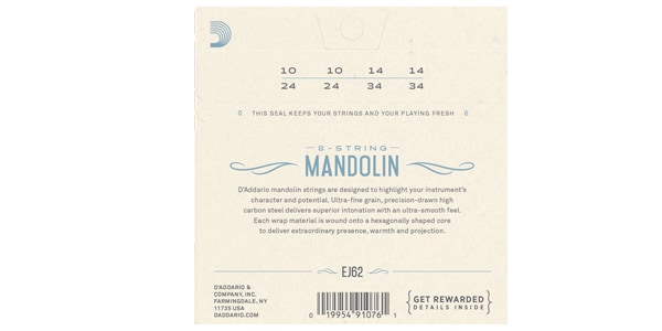 DADDARIO ( ダダリオ )  / EJ62 Mandolin 80/20 Bronze Light 10-34 マンドリン弦画像2