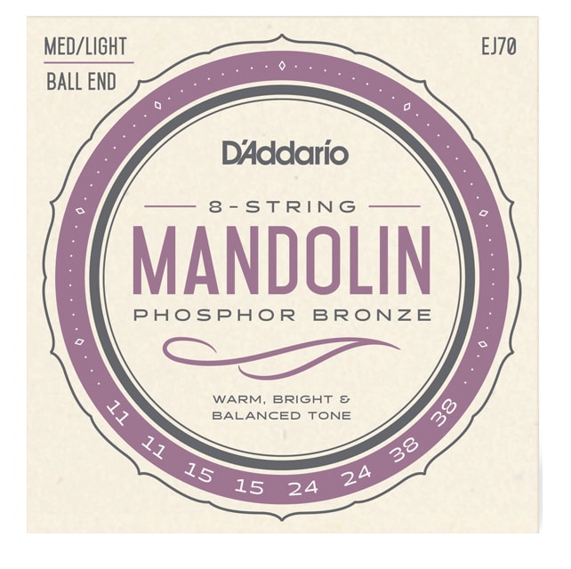 DADDARIO/EJ70 Mandolin Phosphor Bronze Medium/Light Ball End 11-38