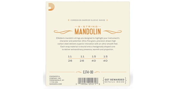 DADDARIO / EJ74-3D 3Pack Mandolin Phosphor Bronze Medium 11-40画像3