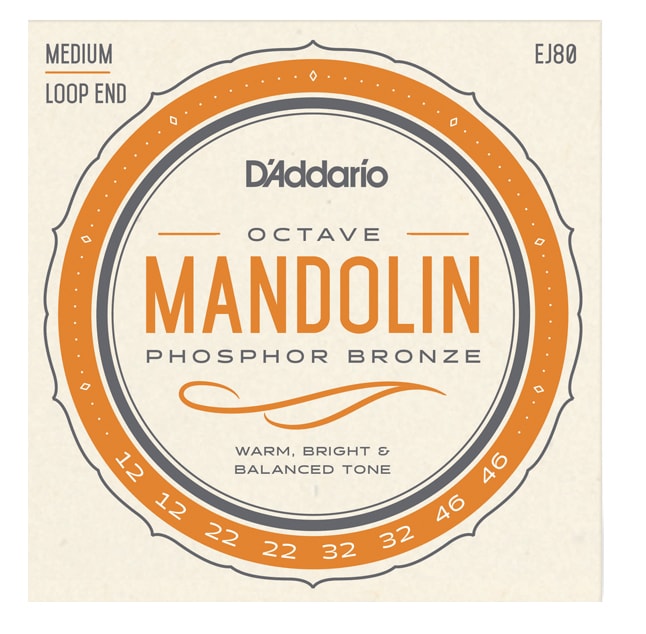 DADDARIO/EJ80 Octave Mandolin Phosphor Bronze Medium 12-46