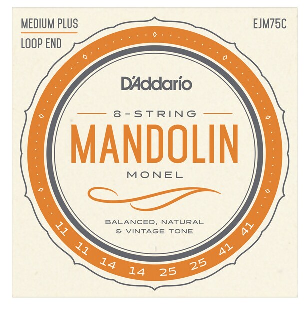 DADDARIO/EJM75C Mandolin Strings Monel Medium Plus