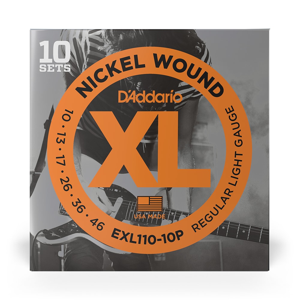 売れ筋商品 D'Addario ダダリオ EXL110-E エレキギター弦 Regular Light 10-46 1弦2本入 限定パック 
