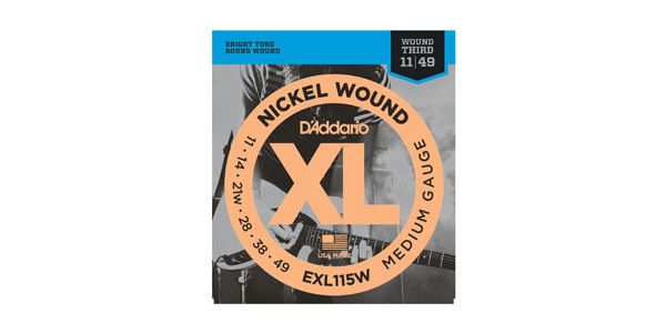 DADDARIO/EXL115W XL Nickel Round Wound Blues/Jazz Rock/Wound 3rd