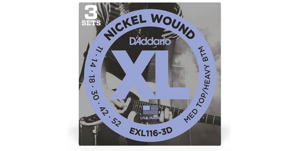 DADDARIO/EXL116-3D 3Pack XL Nickel Wound Medium Top/Heavy Bottom