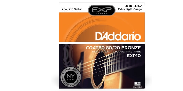 DADDARIO / EXP10 EXP Coated 80/20 Bronze Extra Light