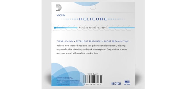 DADDARIO ( ダダリオ )  / H310 4/4H Helicore バイオリン弦セット Ballend Heavy画像3