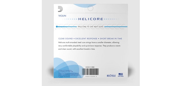 DADDARIO ( ダダリオ )  / H314 1/8M Helicore バイオリン弦 G線 Medium画像3