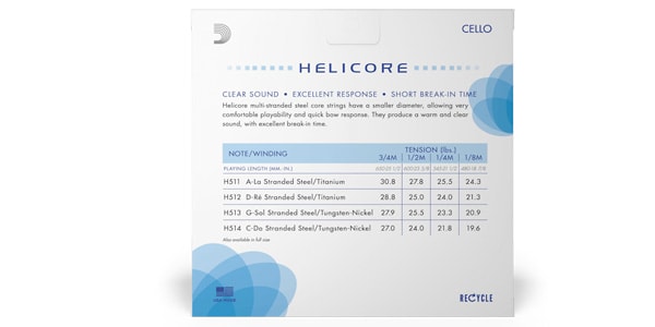 DADDARIO ( ダダリオ )  / H510 1/2M Helicore チェロ弦セット Medium画像3