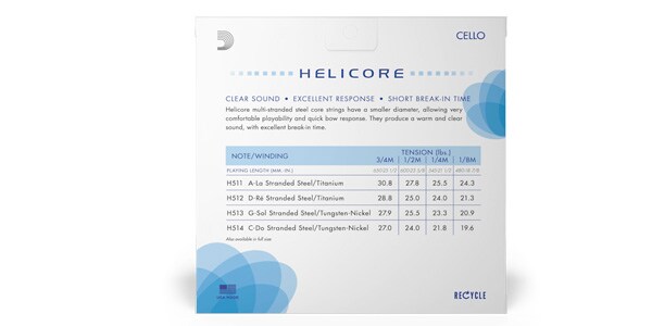 DADDARIO / H510 3/4M Helicore チェロ弦セット 3/4 Medium画像3