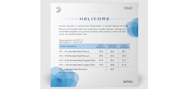 DADDARIO ( ダダリオ )  / H513 4/4L Helicore チェロ弦 G線 Light画像3