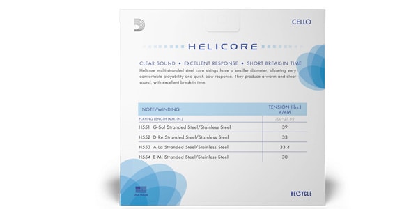 DADDARIO ( ダダリオ )  / H552 4/4M Helicore Fourths-Tuning チェロ弦 D線画像3