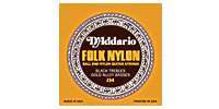 DADDARIO EJ34 Folk Nylon - 80/20 Bronze/Black Nylon Trebles