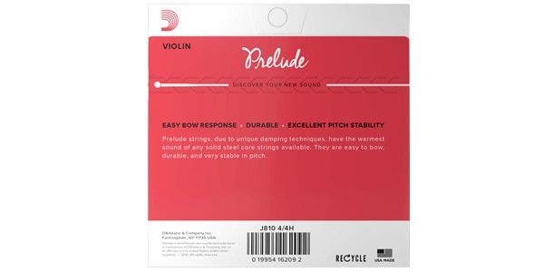 DADDARIO / J810 4/4H Prelude バイオリン弦セット Ballend Heavy画像3