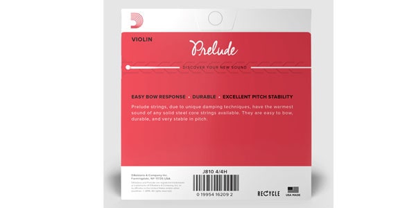 DADDARIO ( ダダリオ )  / J812 4/4H Prelude バイオリン弦 A線 Heavy画像3
