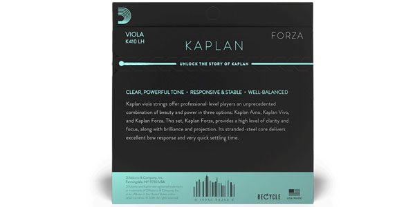 DADDARIO ( ダダリオ )  / K410 LH Kaplan Forza ビオラ弦セット Long Scale Heavy画像3