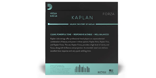 DADDARIO ( ダダリオ )  / K410 LM Kaplan Forza ビオラ弦セット Long Scale Medium画像3