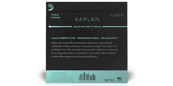 DADDARIO ( ダダリオ )  / K411 MM Kaplan Forza ビオラ弦 A線 Medium Scale Medium画像3
