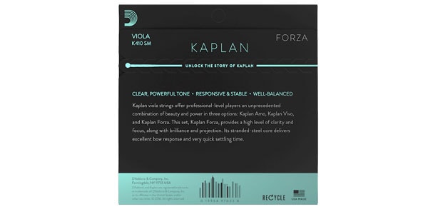 DADDARIO ( ダダリオ )  / K412 SM Kaplan Forza ビオラ弦 D線 Short Scale Medium画像3