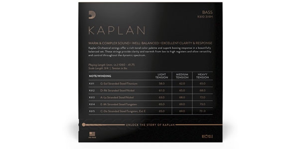 DADDARIO ( ダダリオ )  / K612 3/4H Kaplan コントラバス弦 D線 Heavy画像3