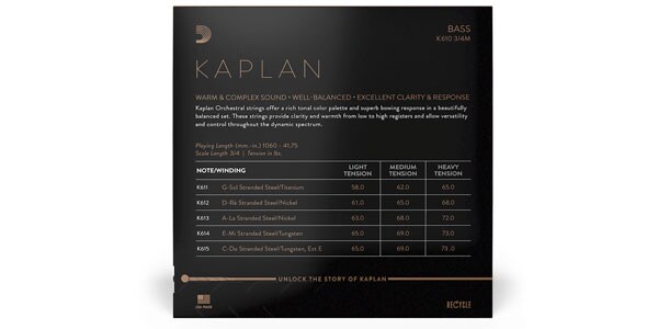 DADDARIO ( ダダリオ )  / K612 3/4M Kaplan コントラバス弦 D線 Medium画像3