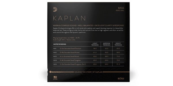 DADDARIO ( ダダリオ )  / K613 3/4L Kaplan コントラバス弦 A線 Light画像3