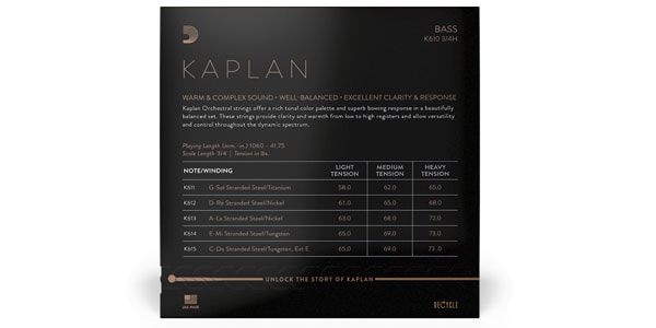 DADDARIO ( ダダリオ )  / K614 3/4H Kaplan コントラバス弦 E線 Heavy画像3